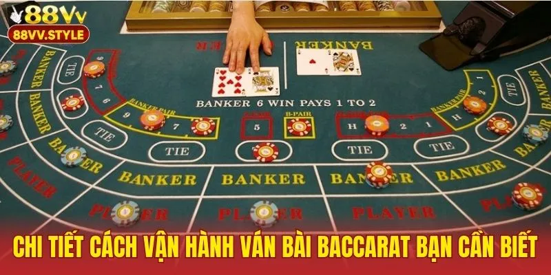Chi tiết cách vận hành ván bài baccarat bạn cần biết